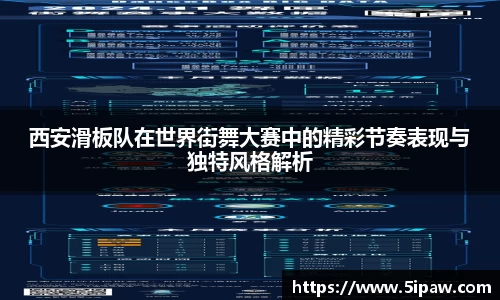西安滑板队在世界街舞大赛中的精彩节奏表现与独特风格解析