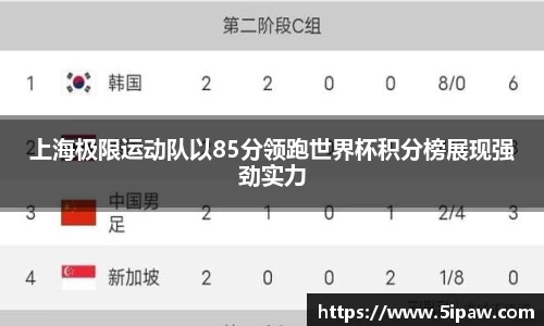上海极限运动队以85分领跑世界杯积分榜展现强劲实力