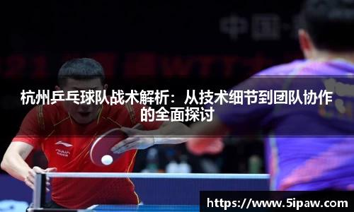 杭州乒乓球队战术解析：从技术细节到团队协作的全面探讨